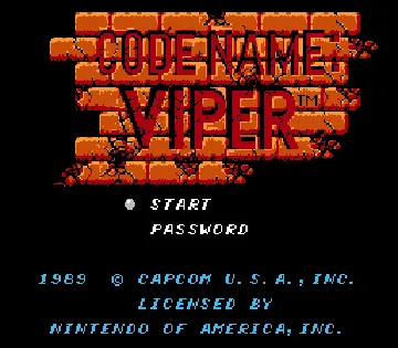 Code Name - Viper (USA) screen shot title